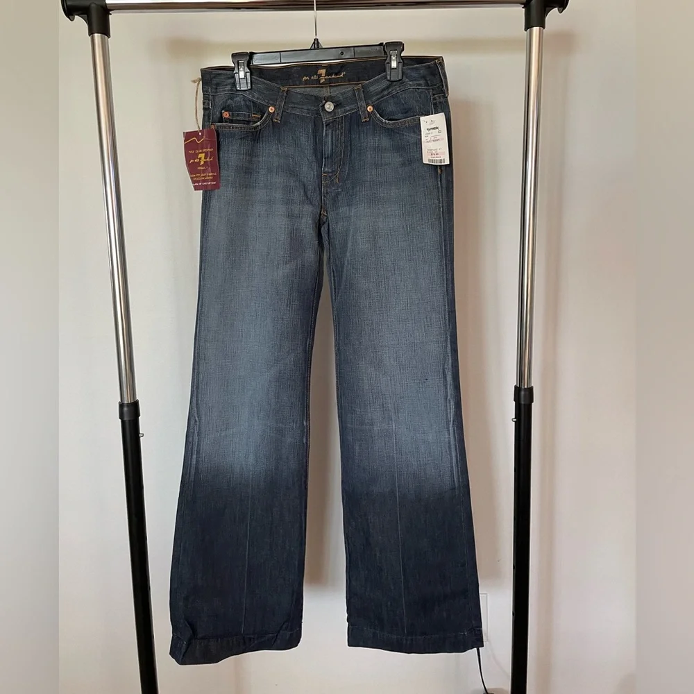 Vintage Y2K 7 For All Mankind Dojo jeans size 32 NWT - Picture 1 of 12